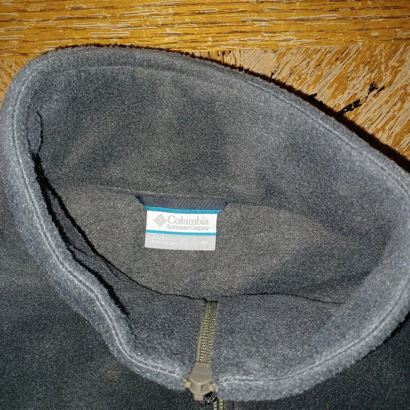 Columbia Fleece Men's Size M Green Black Full Zip Casual Outdoor Hiking. See pic - Picture 6 of 8
